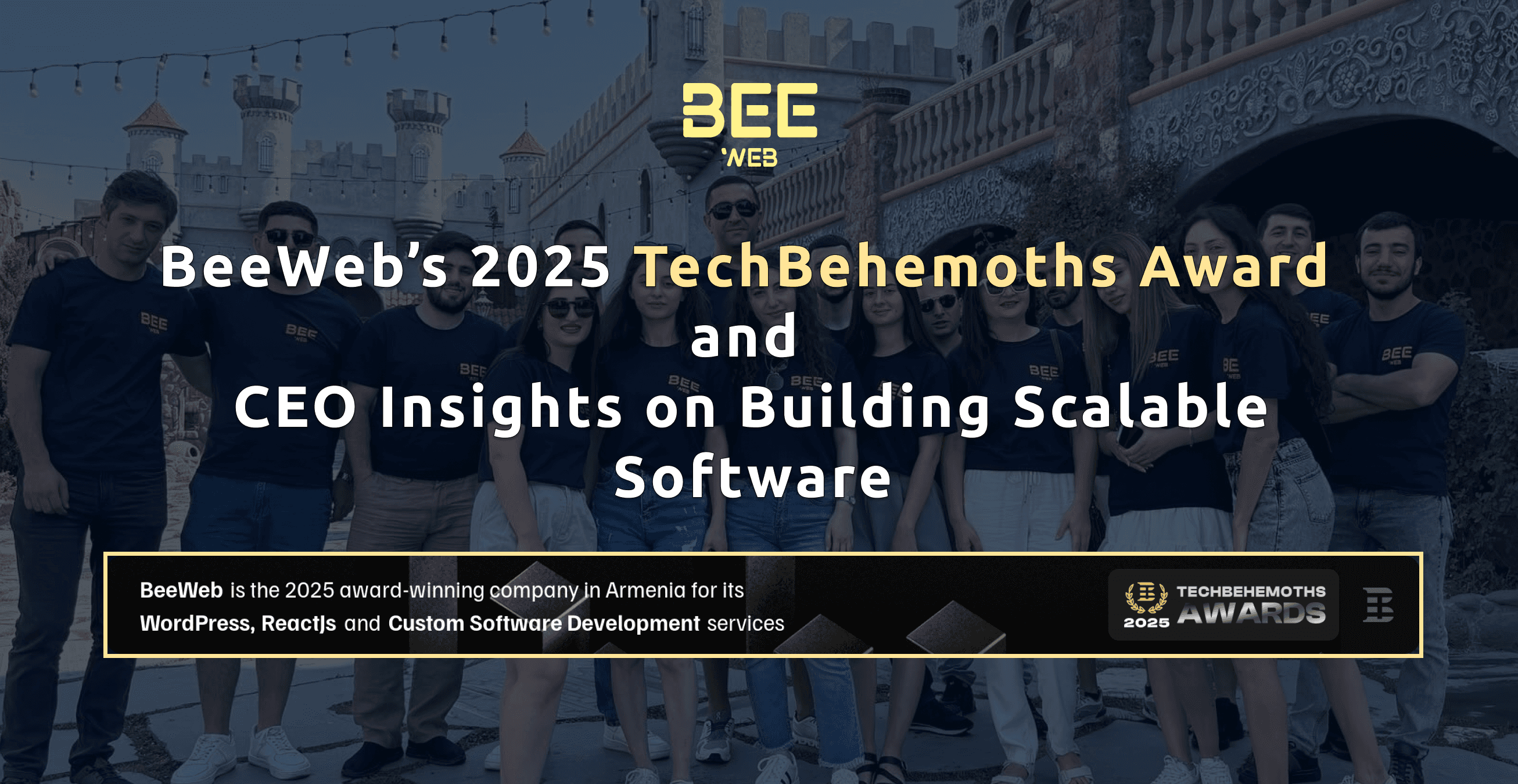BeeWeb Named Top Software Development Company in Armenia by TechBehemoths (2025)